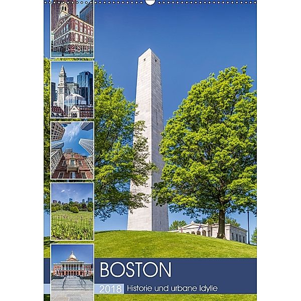 BOSTON Historie und urbane Idylle (Wandkalender 2018 DIN A2 hoch), Melanie Viola