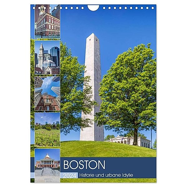 BOSTON Historie und urbane Idylle (Wandkalender 2024 DIN A4 hoch), CALVENDO Monatskalender, Melanie Viola