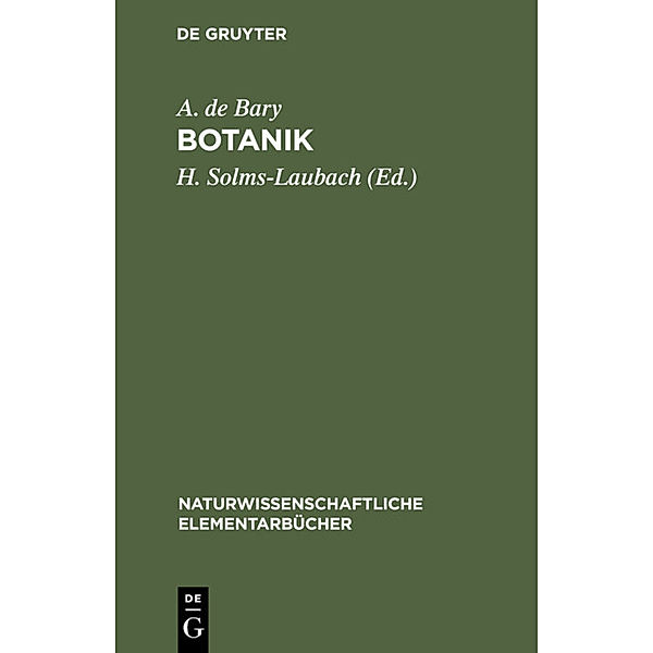 Botanik, A. de Bary