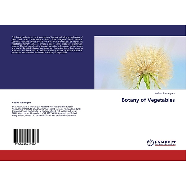Botany of Vegetables, Vadivel Arumugam