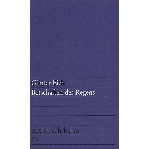 Botschaften des Regens, Günter Eich