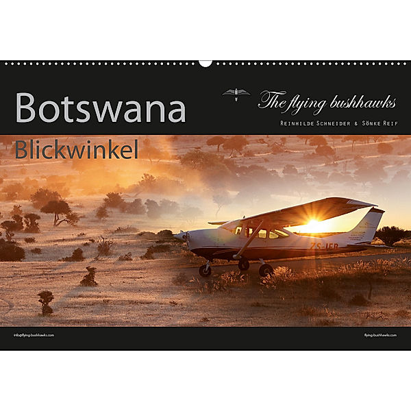 Botswana Blickwinkel 2020 (Wandkalender 2020 DIN A2 quer), The flying bushhawks