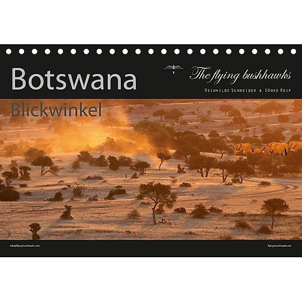 Botswana Blickwinkel 2021 (Tischkalender 2021 DIN A5 quer), The flying bushhawks
