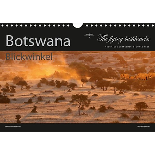 Botswana Blickwinkel 2021 (Wandkalender 2021 DIN A4 quer), The flying bushhawks