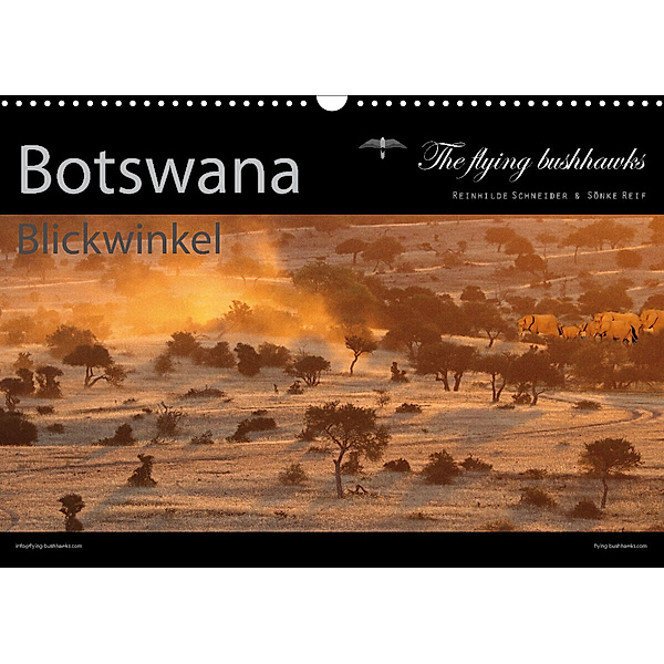 Botswana Blickwinkel 2023 (Wandkalender 2023 DIN A3 quer), The flying bushhawks
