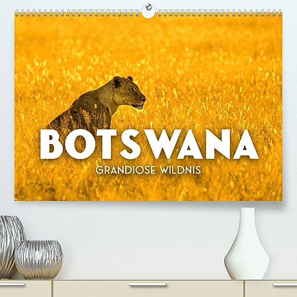 Botswana - Grandiose Wildnis (Premium, hochwertiger DIN A2 Wandkalender 2023, Kunstdruck in Hochglanz), SF