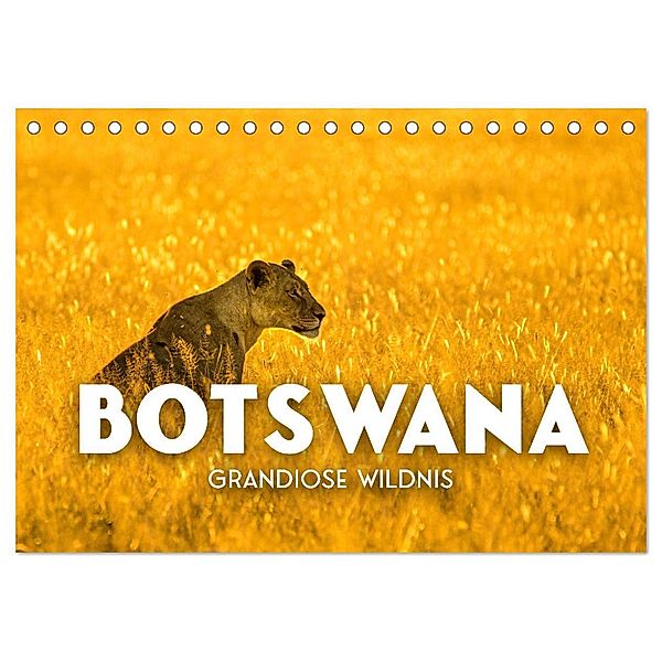 Botswana - Grandiose Wildnis (Tischkalender 2025 DIN A5 quer), CALVENDO Monatskalender, Calvendo, SF