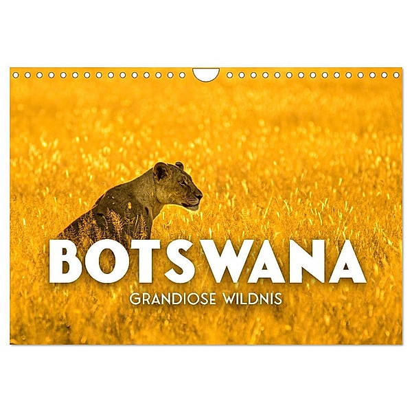 Botswana - Grandiose Wildnis (Wandkalender 2024 DIN A4 quer), CALVENDO Monatskalender, SF