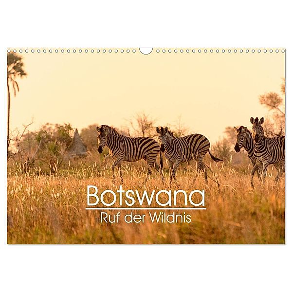 Botswana - Ruf der Wildnis (Wandkalender 2024 DIN A3 quer), CALVENDO Monatskalender, Maria-Lisa Stelzel