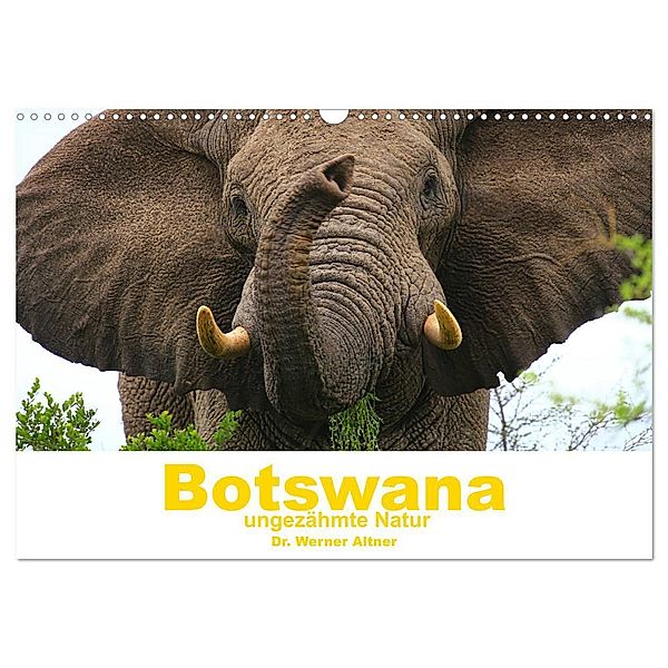 Botswana - ungezähmte Natur (Wandkalender 2024 DIN A3 quer), CALVENDO Monatskalender, Dr. Werner Altner