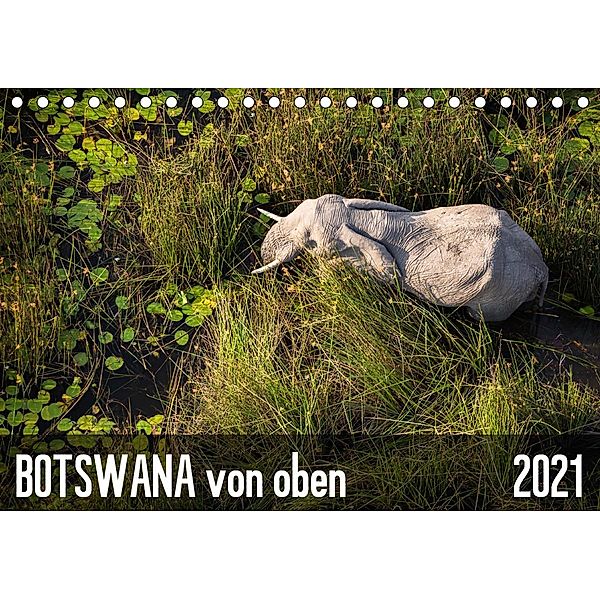 Botswana von oben (Tischkalender 2021 DIN A5 quer), Krueger-photography