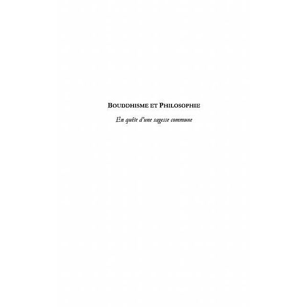 Bouddhisme et philosophie / Hors-collection, Francoise Bonardel