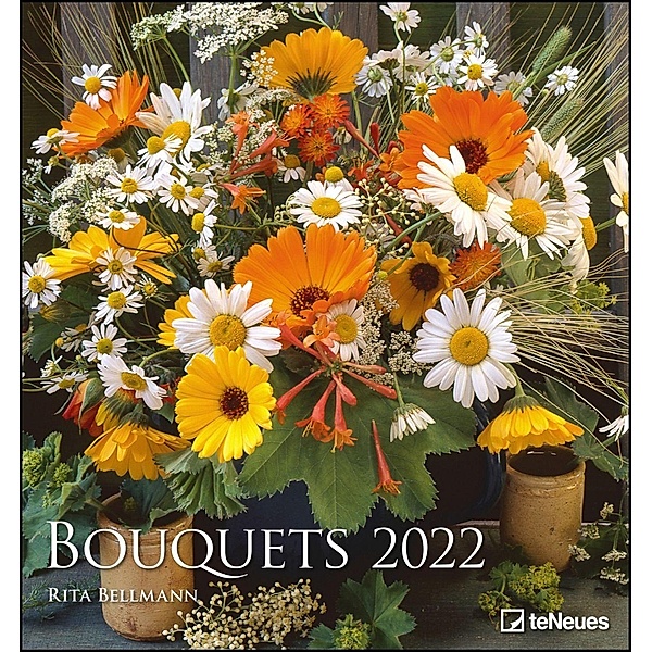 Bouquets 2022 - Foto-Kalender - Wand-Kalender - 45x48 - Blumen-Kalender