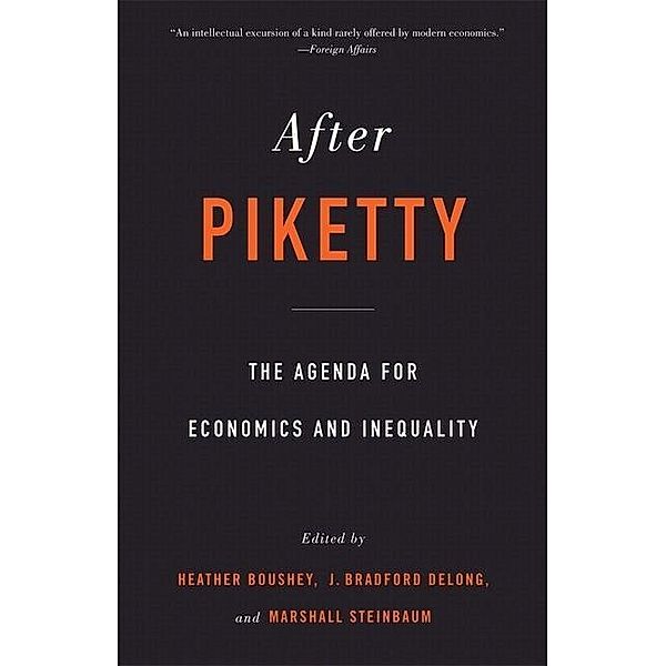 Boushey, H: After Piketty, Heather Boushey