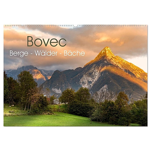 Bovec. Berge - Wälder - Bäche (Wandkalender 2024 DIN A2 quer), CALVENDO Monatskalender, Carmen Steiner und Matthias Konrad