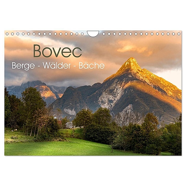 Bovec. Berge - Wälder - Bäche (Wandkalender 2024 DIN A4 quer), CALVENDO Monatskalender, Carmen Steiner und Matthias Konrad