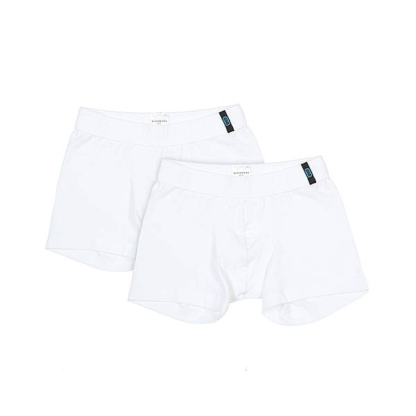 Schiesser Boxer-Shorts UNICO BASIC BOY 2er-Pack in weiß