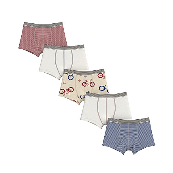 Petit Bateau Boxershorts BICYCLETTE 5er-Set in bunt