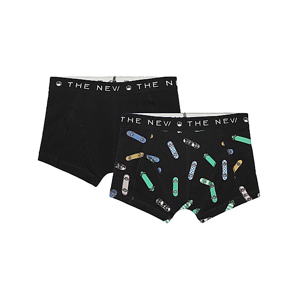 The New Boxershorts BOARDS 2er-Pack in black beauty