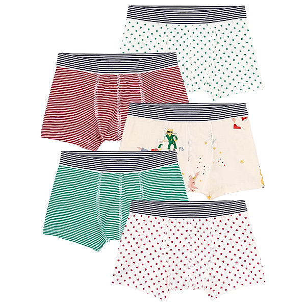 Petit Bateau Boxershorts FUNKY 5er-Set in bunt