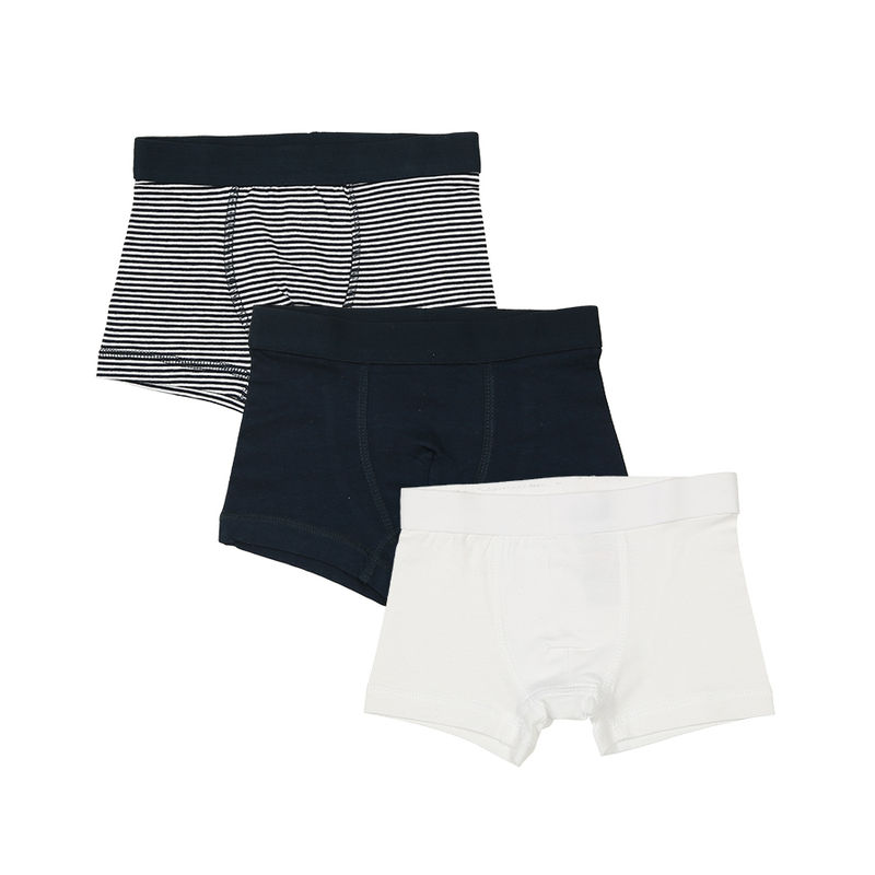 Boxershorts JACKY BASIC 3er-Pack gestreift in marine/weiß