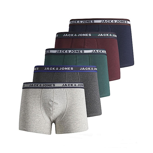 JACK & JONES Boxershorts JACOLIVER TRUNKS 5er Pack in bunt