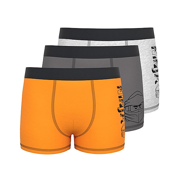 LEGO® Wear Boxershorts M12010483 3er-Pack in orange
