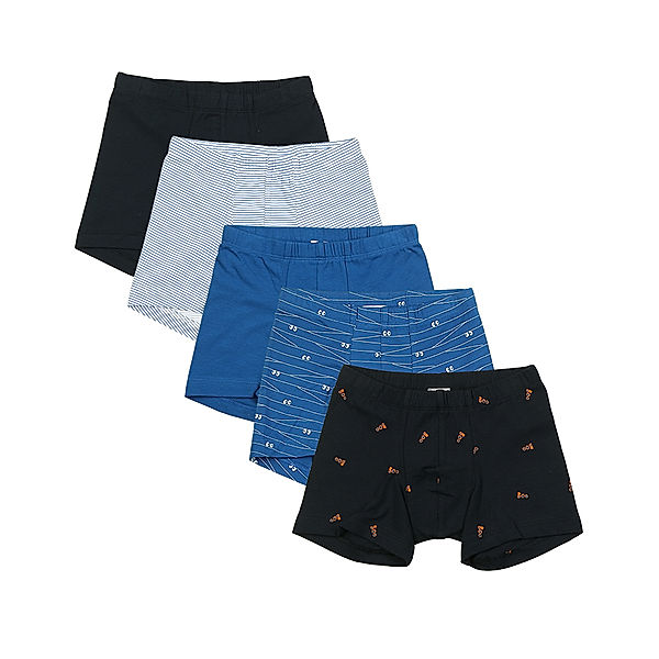 Schiesser Boxershorts MAGIC EYES 5er Pack in blau/weiß