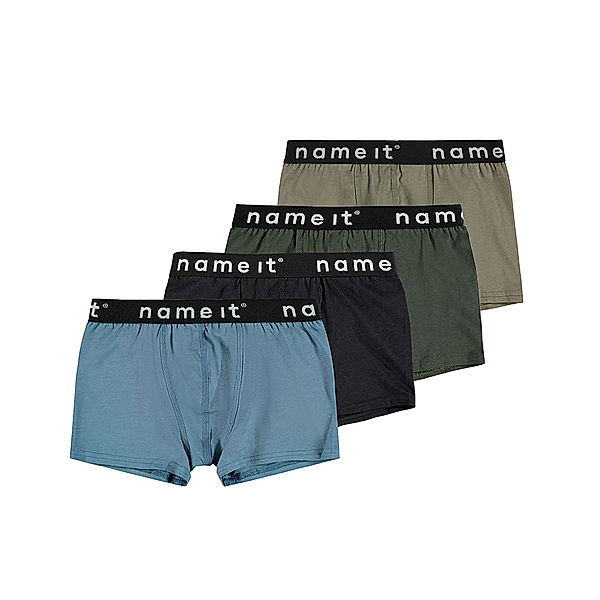 name it Boxershorts NKMBOXER 4er-Pack in stone gray