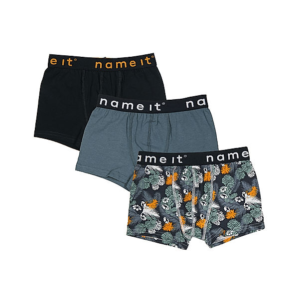 name it Boxershorts NKMBOXER – LEAVE 3er-Pack in blau