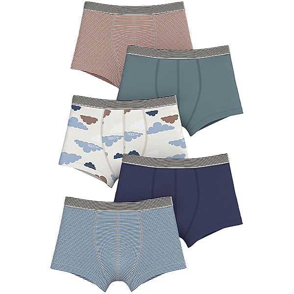 Petit Bateau Boxershorts NUAGE VIVI 5er-Pack in bunt