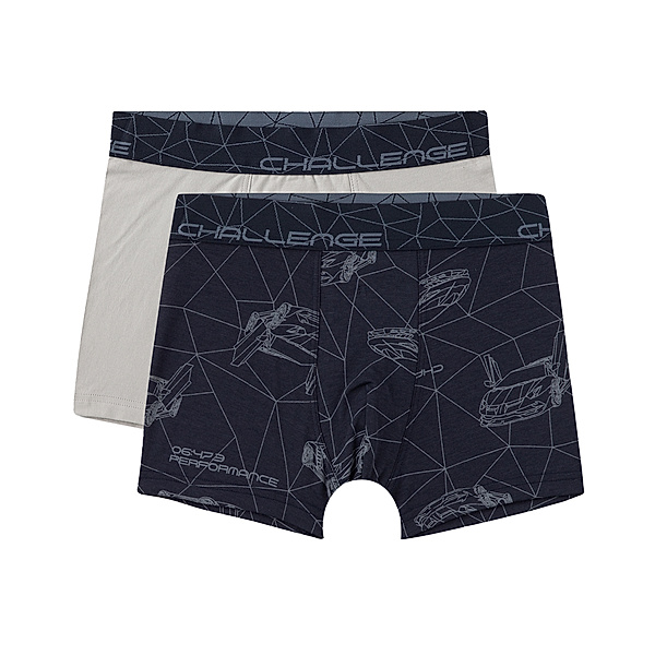Sanetta Boxershorts SPORT CARS 2er Pack in blue space