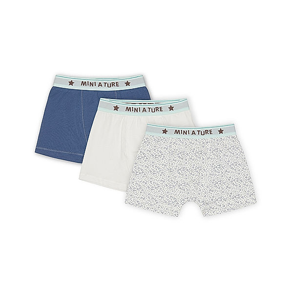 MINI A TURE Boxershorts YASH 3er-Pack in blau