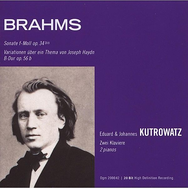 Brahms / Duo Kutrowatz, Eduard Kutrowatz, Johannes Kutrowatz