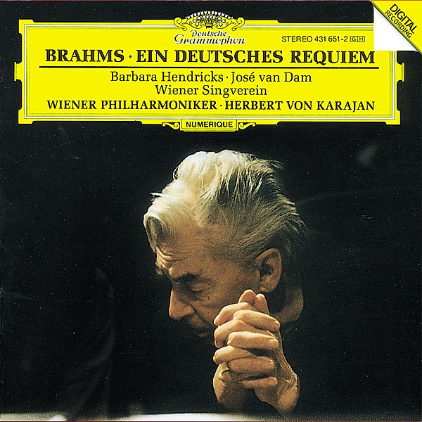 Brahms: Ein Deutsches Requiem Op.45, Hendricks, Dam, Herbert von Karajan, Wp