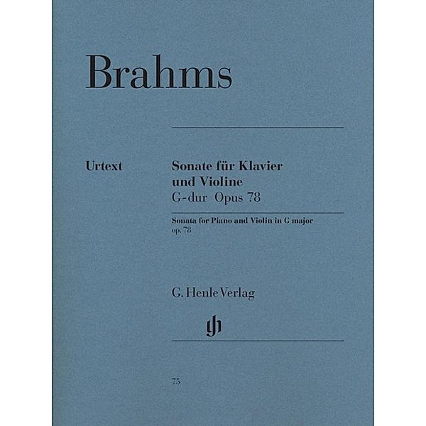 Brahms, J: Sonate für Klavier und Violine G-dur op. 78, Johannes Brahms