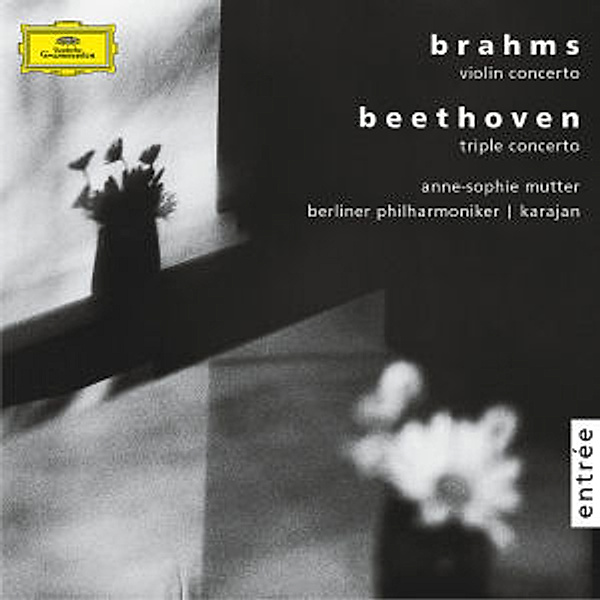 Brahms: Violin concerto, op. 77 / Beethoven: Triple concerto, op.56, Anne-Sophie Mutter, Herbert von Karajan, Bp