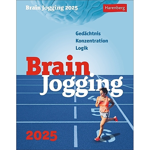 Brain Jogging Tagesabreißkalender 2025 - Gedächtnis, Konzentration, Logik
