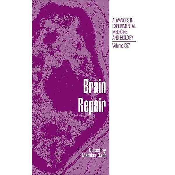 Brain Repair, Mathias Bähr