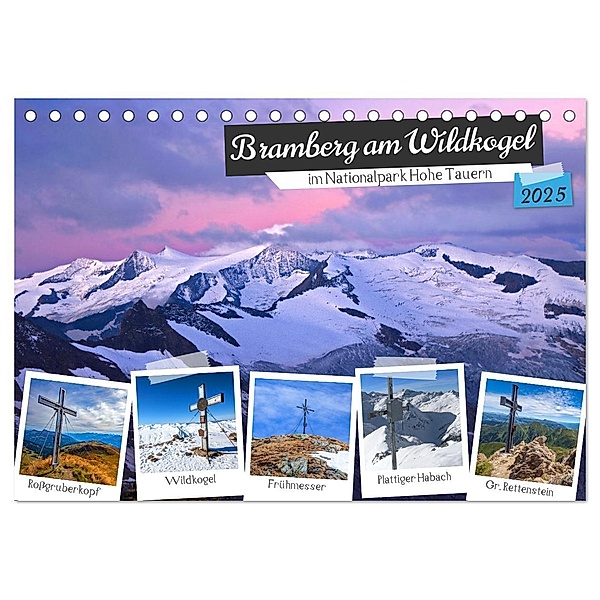 Bramberg am Wildkogel (Tischkalender 2025 DIN A5 quer), CALVENDO Monatskalender, Calvendo, Christa Kramer