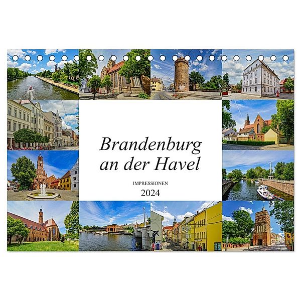 Brandenburg an der Havel Impressionen (Tischkalender 2024 DIN A5 quer), CALVENDO Monatskalender, Dirk Meutzner