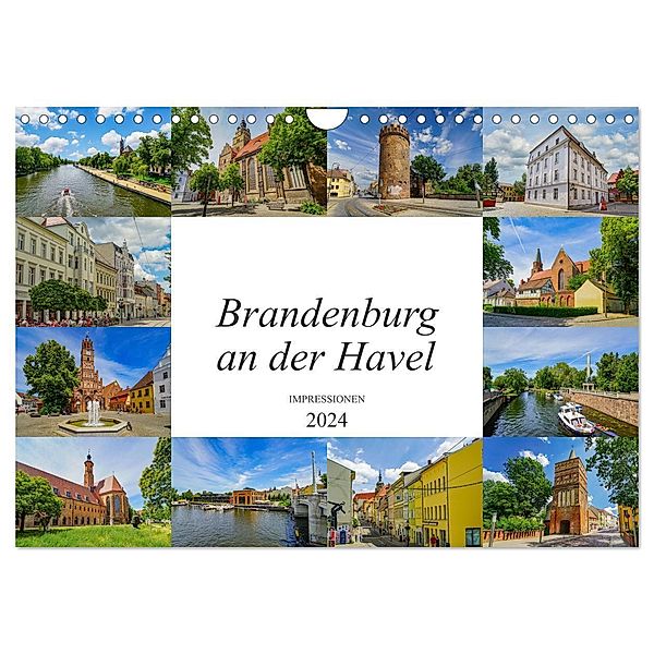 Brandenburg an der Havel Impressionen (Wandkalender 2024 DIN A4 quer), CALVENDO Monatskalender, Dirk Meutzner