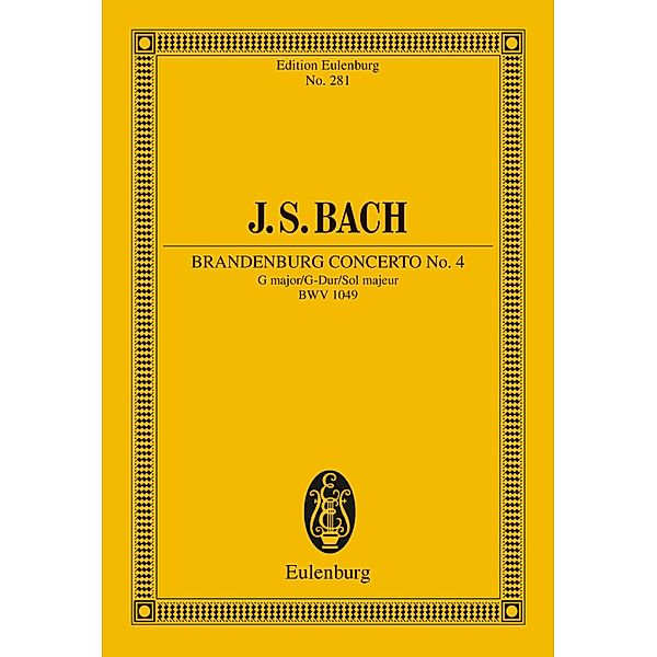 Brandenburg Concerto No. 4 G major, Johann Sebastian Bach