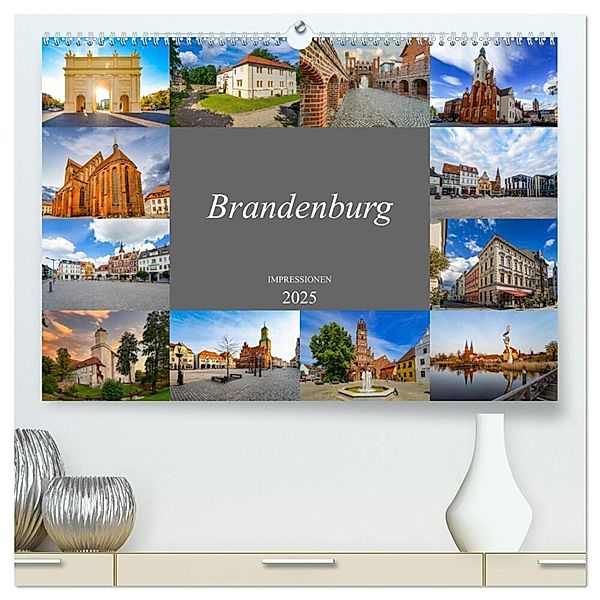 Brandenburg Impressionen (hochwertiger Premium Wandkalender 2025 DIN A2 quer), Kunstdruck in Hochglanz, Calvendo, Dirk Meutzner