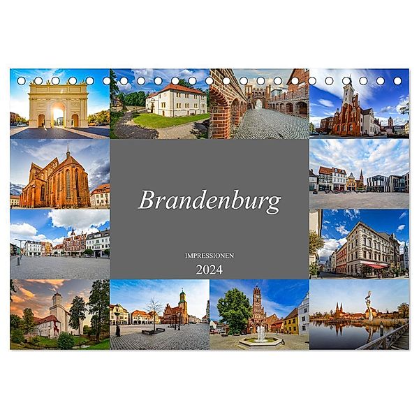 Brandenburg Impressionen (Tischkalender 2024 DIN A5 quer), CALVENDO Monatskalender, Dirk Meutzner