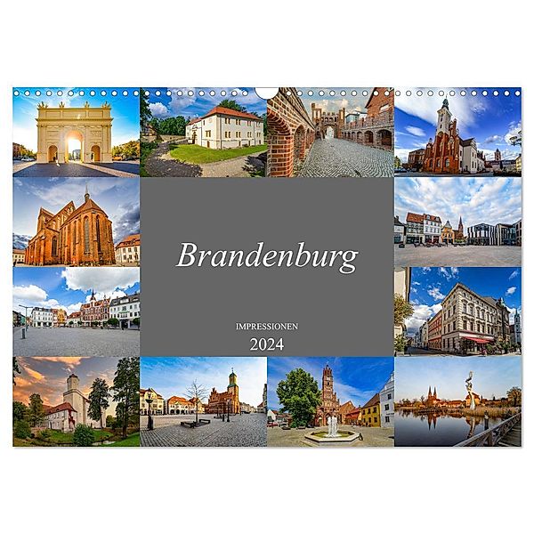 Brandenburg Impressionen (Wandkalender 2024 DIN A3 quer), CALVENDO Monatskalender, Dirk Meutzner