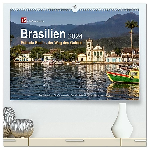 Brasilien 2024 Estrada Real - der Weg des Goldes (hochwertiger Premium Wandkalender 2024 DIN A2 quer), Kunstdruck in Hochglanz, Uwe Bergwitz