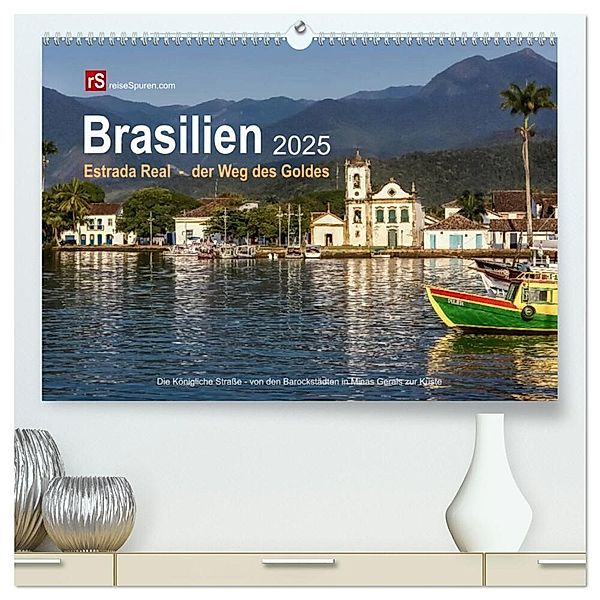 Brasilien 2025 Estrada Real - der Weg des Goldes (hochwertiger Premium Wandkalender 2025 DIN A2 quer), Kunstdruck in Hochglanz, Calvendo, Uwe Bergwitz