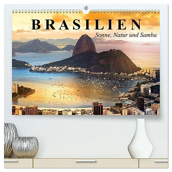 Brasilien. Sonne, Natur und Samba (hochwertiger Premium Wandkalender 2024 DIN A2 quer), Kunstdruck in Hochglanz, Elisabeth Stanzer
