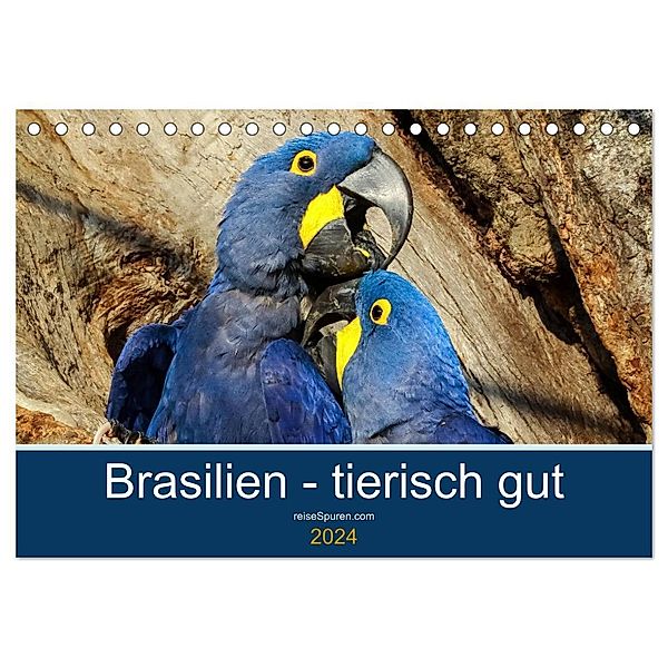 Brasilien tierisch gut 2024 (Tischkalender 2024 DIN A5 quer), CALVENDO Monatskalender, Uwe Bergwitz